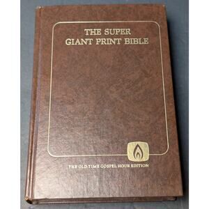 Super Giant Print Bible HARDCOVER 1983 Old Testament I Chronicles - Malachi KJV